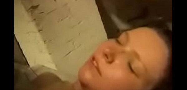  Cute girl is back for more rough sex with lots of spit, piss and cum